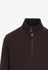 Zip-Up Leather Jacket