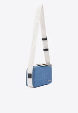 Le Cuerda Horizontal Denim Shoulder Bag