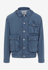 Denim Field Jacket with Goggle Lens
