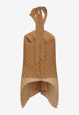 Valzer Plisse Halter Top