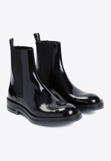 Patent Leather Chelsea Boots