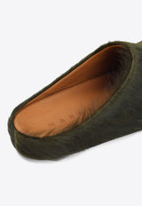 Fussbett Sabot Mules in Calf Hair
