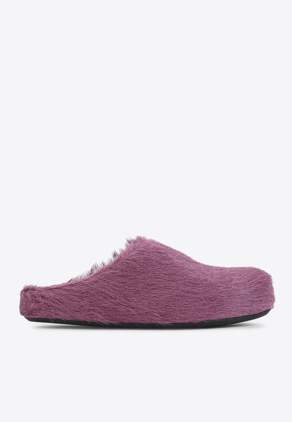 Fussbett Mules in Calf Hair