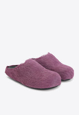 Fussbett Mules in Calf Hair