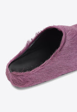 Fussbett Mules in Calf Hair