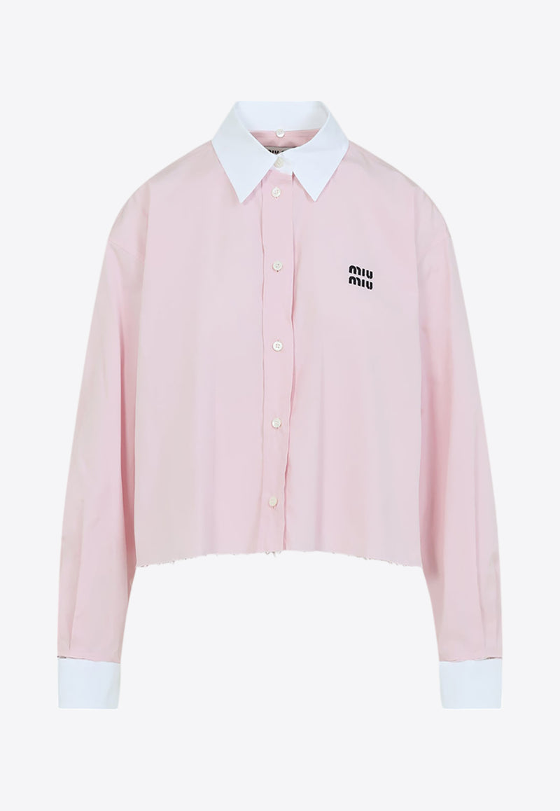 Logo-Embroidered Long-Sleeved Shirt