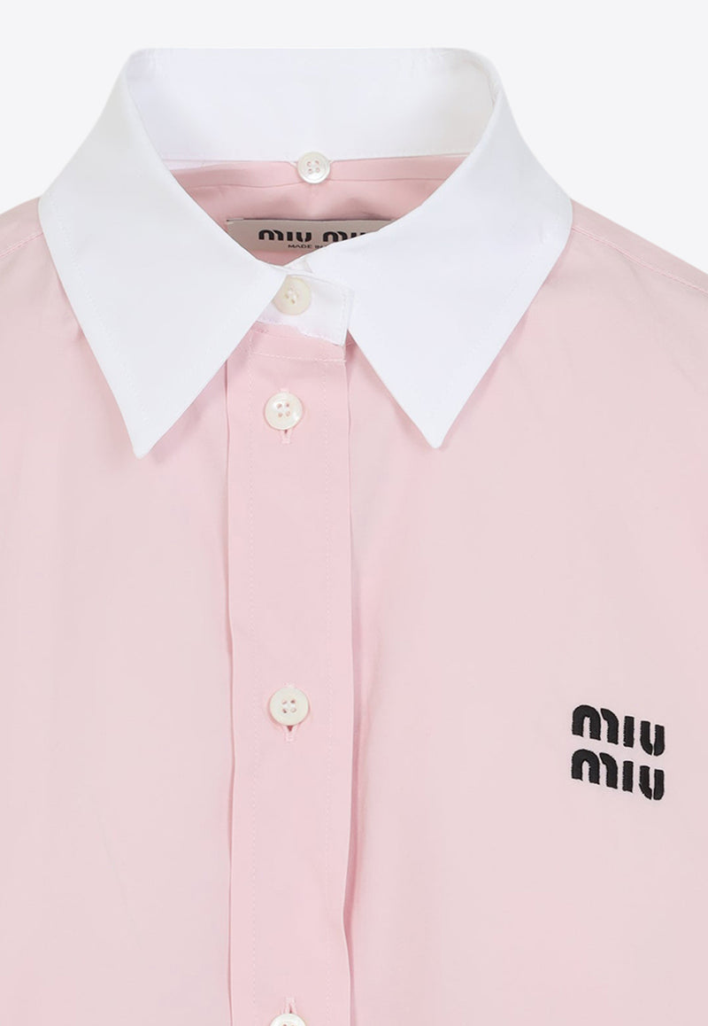 Logo-Embroidered Long-Sleeved Shirt