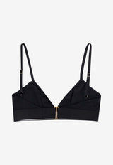 Logo-Print Bra