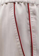 Silk Straight-Leg Pants