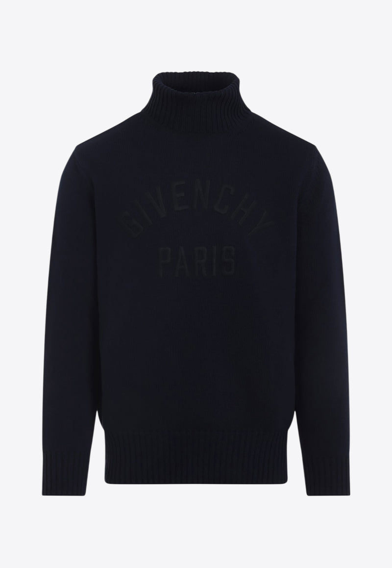 Logo-Embroidered High-Neck Sweater