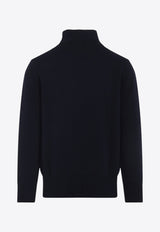 Logo-Embroidered High-Neck Sweater