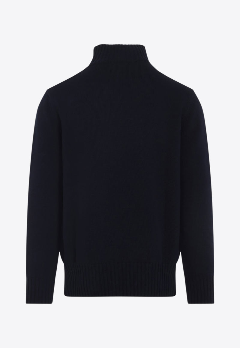 Logo-Embroidered High-Neck Sweater