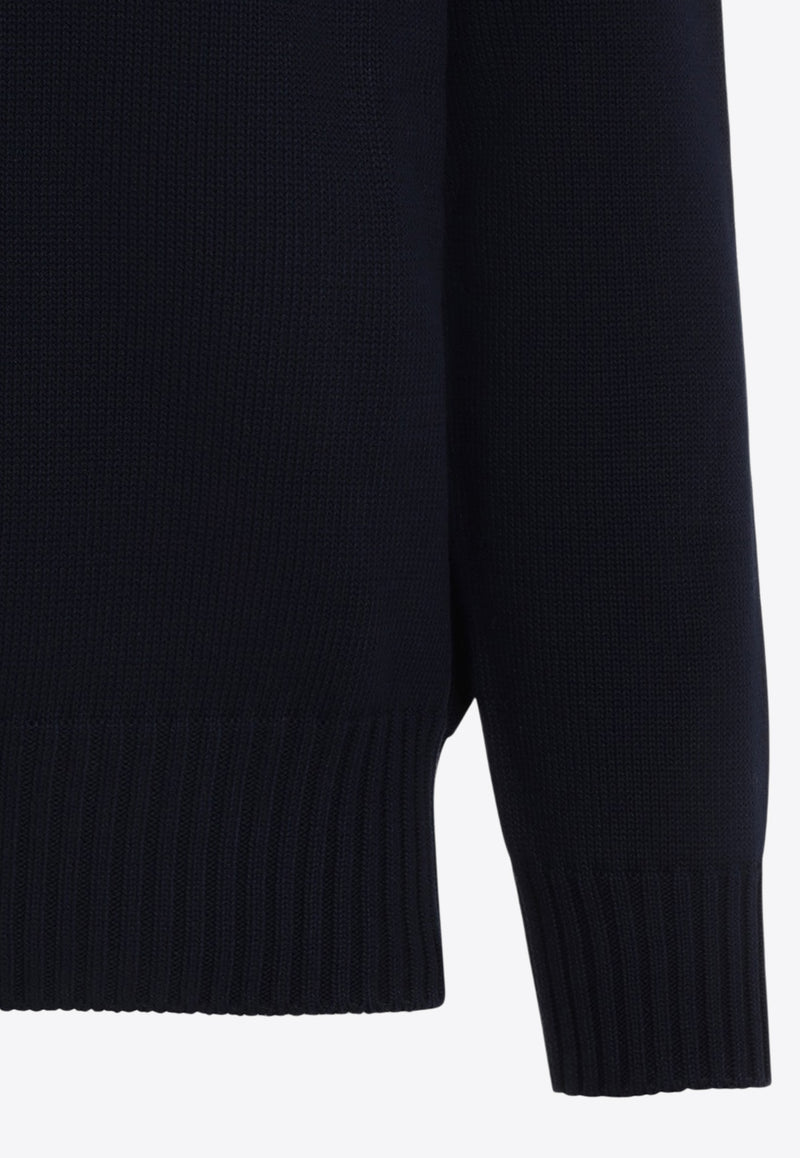 Logo-Embroidered High-Neck Sweater