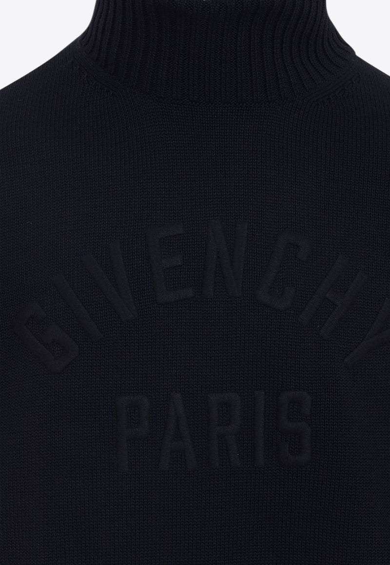 Logo-Embroidered High-Neck Sweater