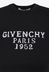 Short-Sleeved Knitted Cropped Top