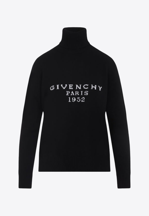 High-Neck Wool and Cashmere Sweater