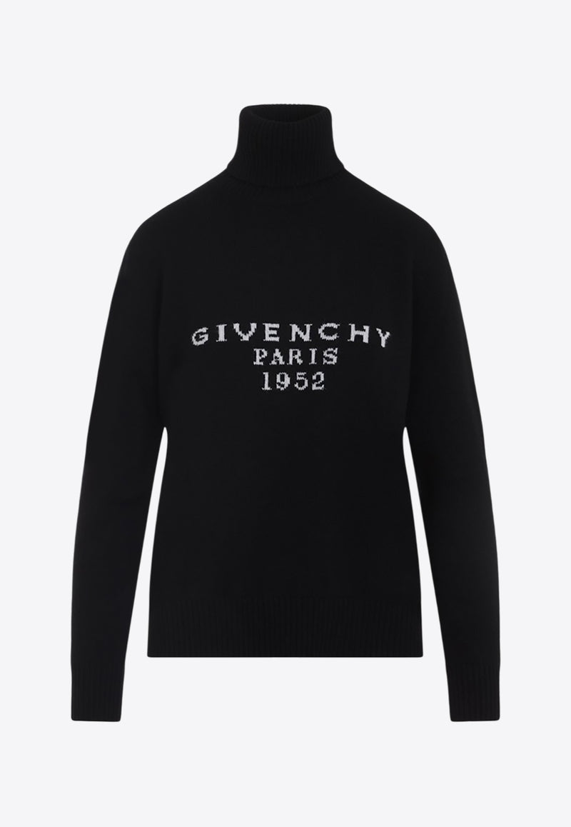 High-Neck Wool and Cashmere Sweater