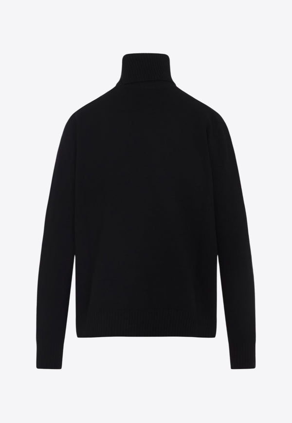 High-Neck Wool and Cashmere Sweater