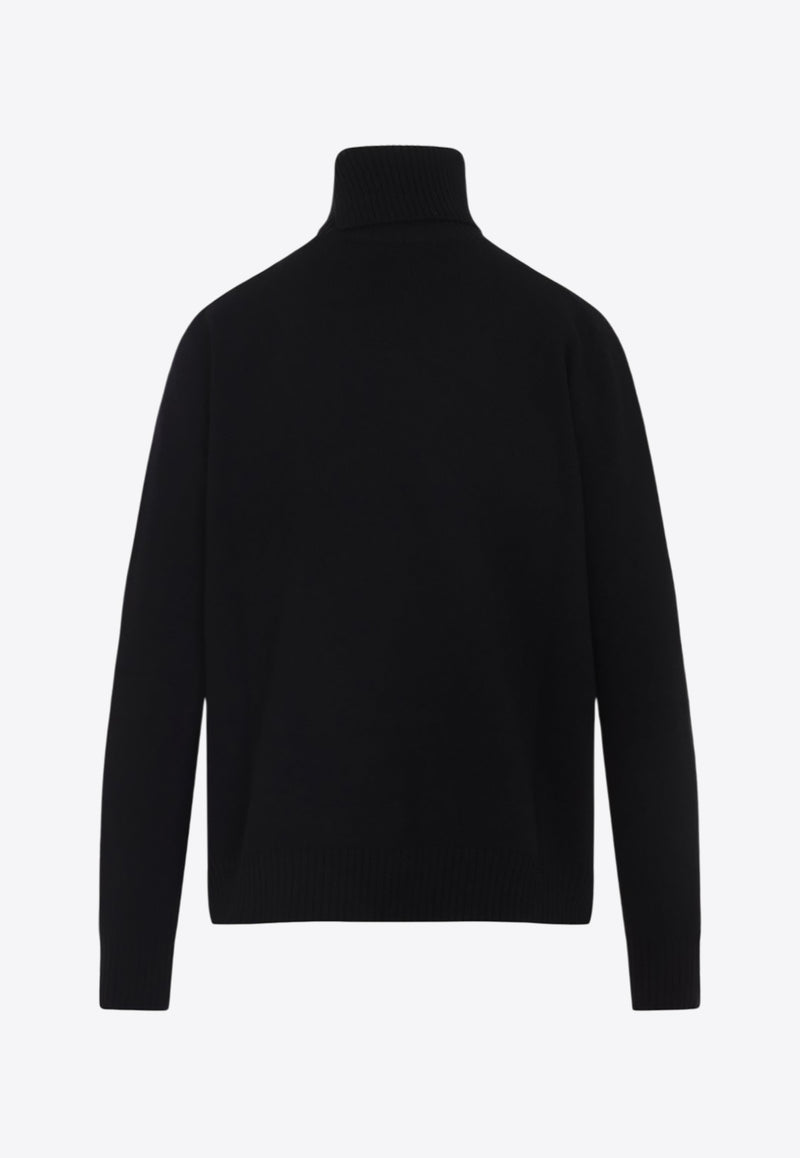 High-Neck Wool and Cashmere Sweater