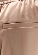 Silk Straight-Leg Pants