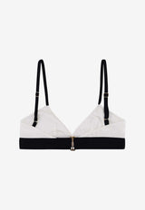 Logo-Print Bra
