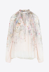 Rebellion Billow Floral Blouse