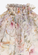 Rebellion Flutter Floral Midi Dress