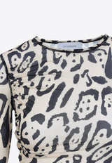 Bis Leopard Print Skin Top