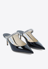 Bing 65 Crystal Strap Mules in Patent Leather