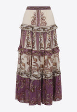 Delicate Ainika Floral Long Skirt