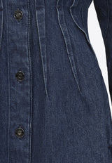 Denim Mini Shirt Dress