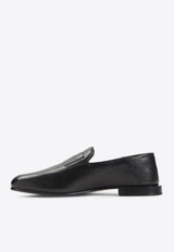 Embossed Logo Nappa Leather Loafers