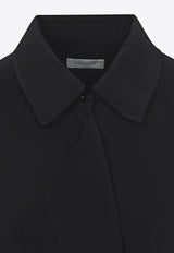 Ruffled Midi Dress with Belt