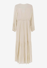 Pleated Maxi Dress