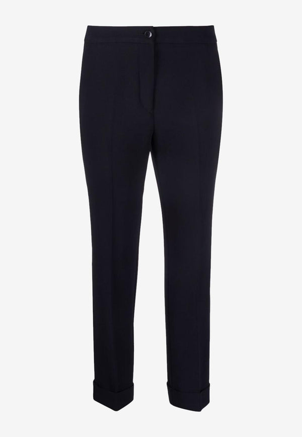 Etro Cropped Tailored Pants 19190-1496 0001 Black