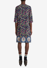 Etro Berry Print Tunic Dress 19280-5120 0200 Multicolor