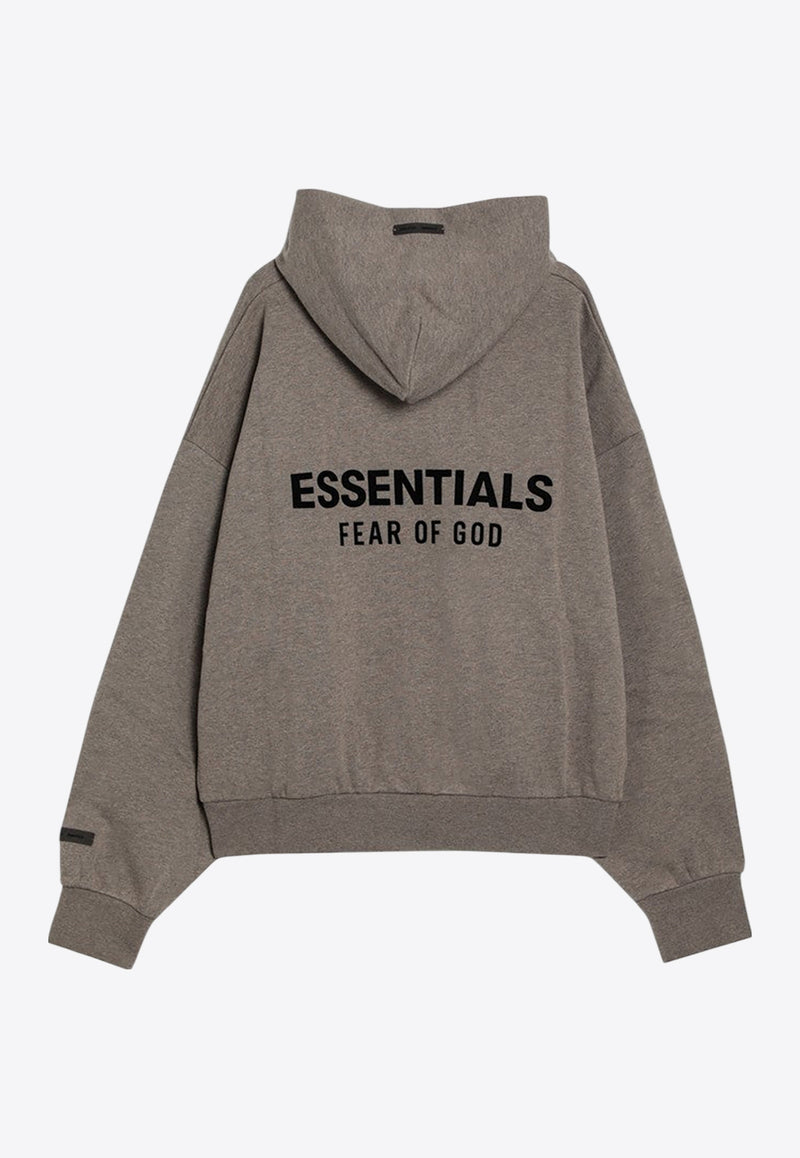 Fear Of God Essentials Logo Print Hooded Sweatshirt Taupe 192AS252051F/R_FEARE-HH