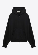 Washed Zip Hooded Sweatshirt