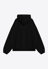 Fear Of God Essentials Rubberized Logo Patch Hooded Sweatshirt Black 192BT246250F/P_FEARE-BLK