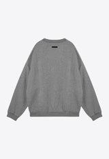 Fear Of God Essentials Logo Print Crewneck Sweatshirt Gray 192BT246261F/P_FEARE-DH