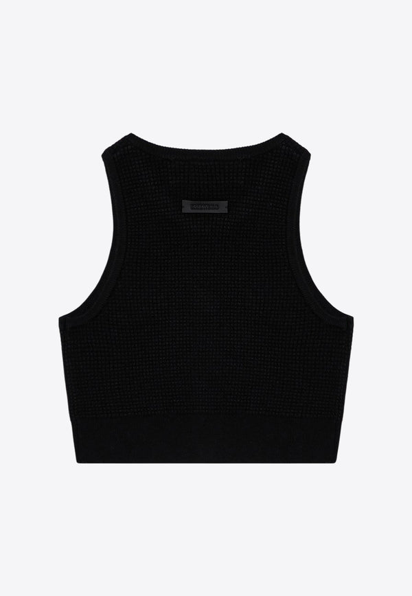 Fear Of God Essentials Sporty Honeycomb Tank Top Black 192BT247220FW/P_FEARE-BLK