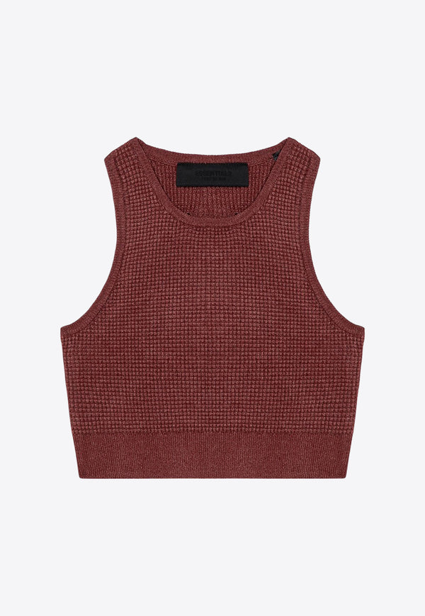 Fear Of God Essentials Sporty Honeycomb Tank Top Burgundy 192BT247226FW/P_FEARE-CR