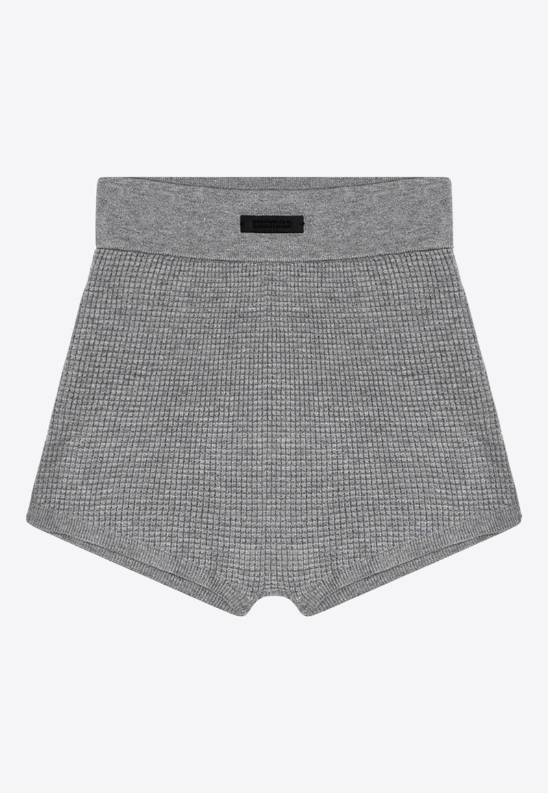 Fear Of God Essentials Honeycomb Logo Patch Mini Shorts Gray 192BT247251FW/P_FEARE-DH