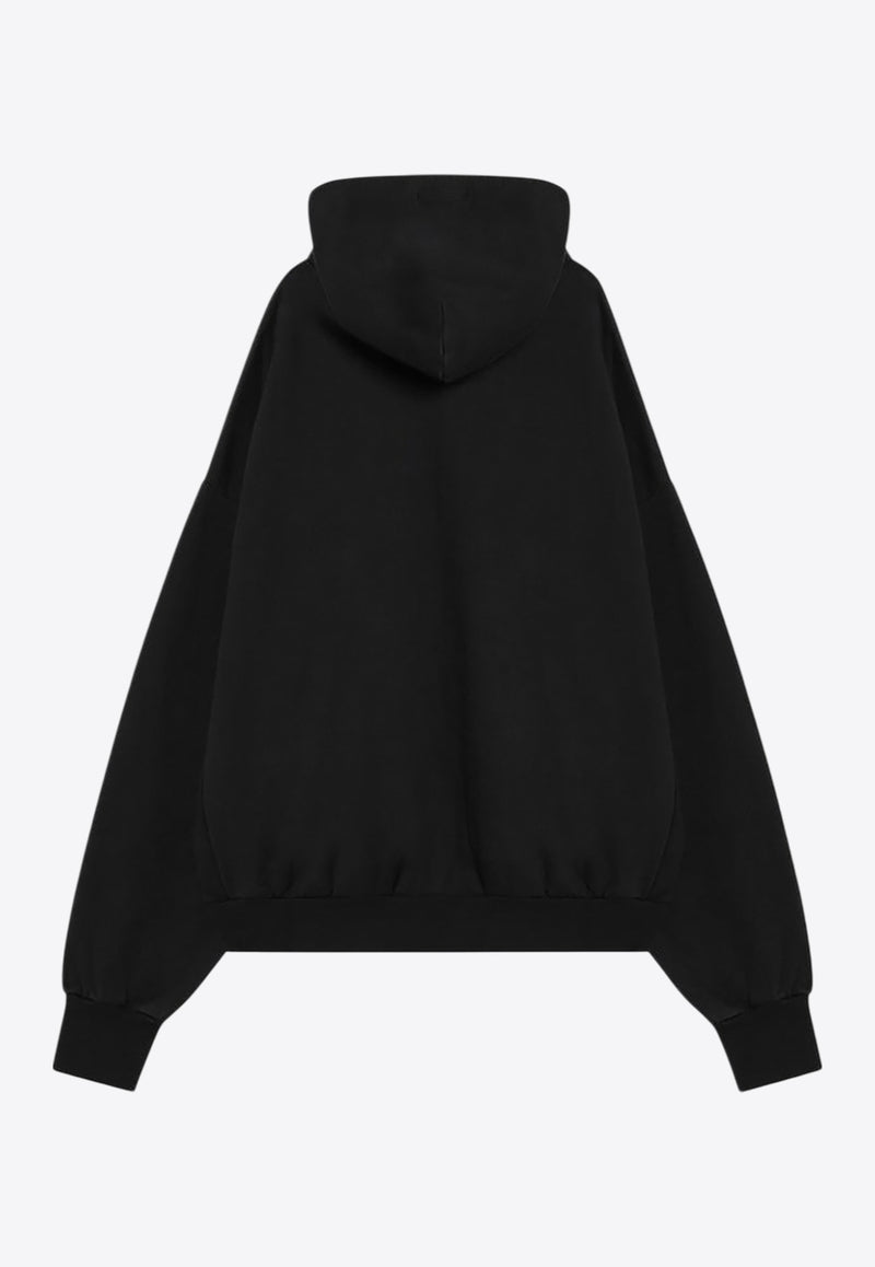 Fear Of God Essentials University Logo Hooded Sweatshirt Black 192HO246210F/P_FEARE-BLK