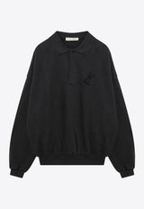 Washed Polo Sweatshirt