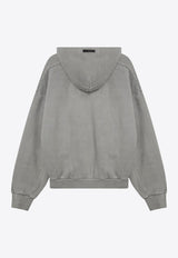 Washed Zip Hooded Sweatshirt