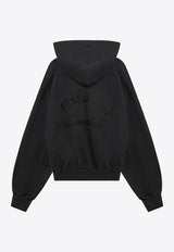 Washed Zip Hooded Sweatshirt
