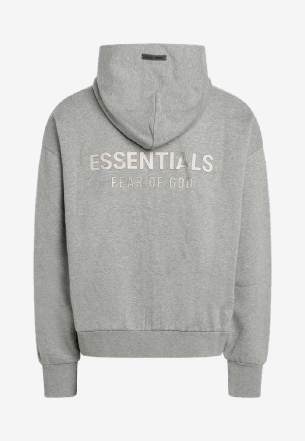Fear Of God Essentials Logo Patch Zip-Up Sweatshirt Gray 192SP254785F/R_FEARE-CH