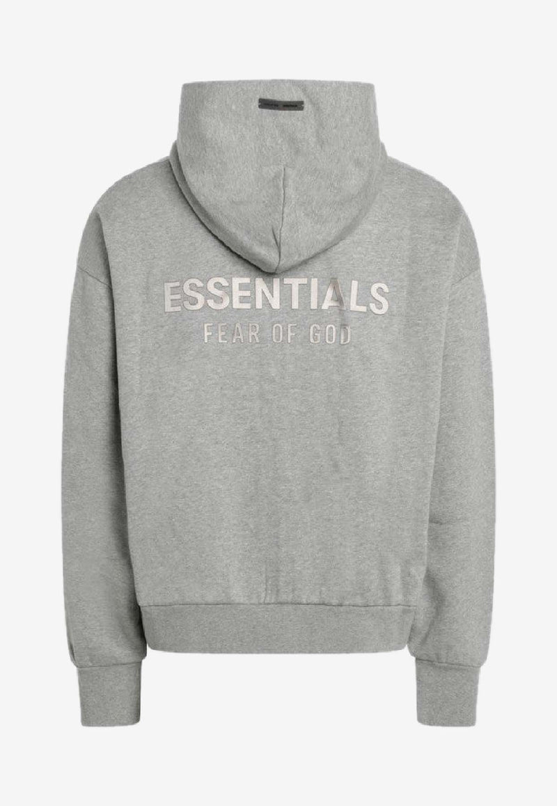 Fear Of God Essentials Logo Patch Zip-Up Sweatshirt Gray 192SP254785F/R_FEARE-CH