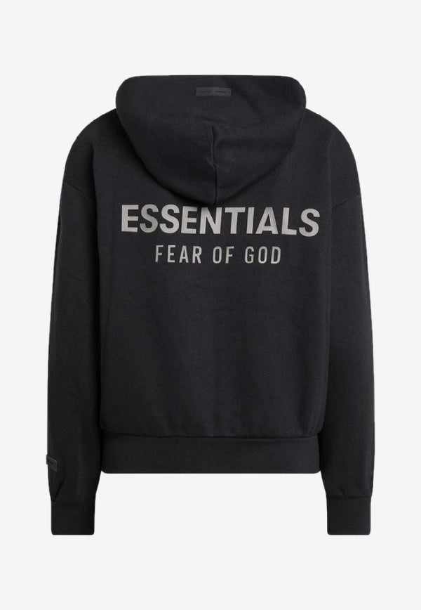 Fear Of God Essentials Logo Patch Zip-Up Hoodie Black 192SP255090FW/R_FEARE-JB